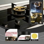 Aodebiao Ceramic and Glass Cooktop - Stove Top Daily Cleaner Kit - Glass Induction Cooktop Cleaning Bundle for Heavy Duty Mess Cleans Burnt-on Food